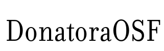 DonatoraOSF Font Image