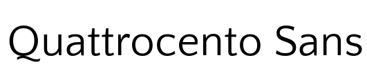 Quattrocento Sans Font Image