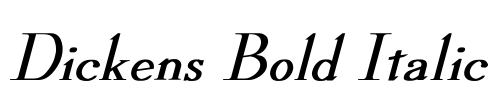 Dickens Bold Italic