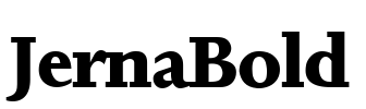 JernaBold Font Image