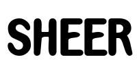 SHEER Font Image