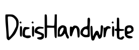 DicisHandwrite Font Image