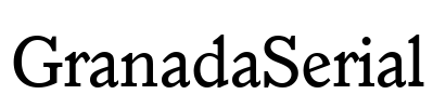 GranadaSerial Font Image