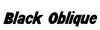 Black Oblique