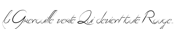 la Grenouille verte Qui devient toute Rouge... Font Image
