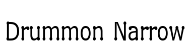 Drummon Narrow Font Image