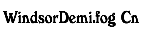 WindsorDemi.fog Cn Font Image
