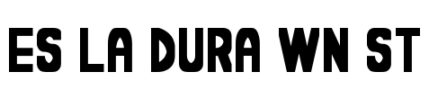 Es la dura wn St Font Image