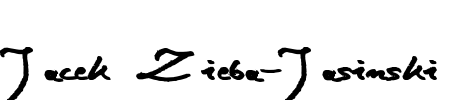 Jacek Zieba-Jasinski Font Image