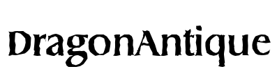 DragonAntique Font Image