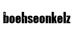 boehseonkelz Font Image