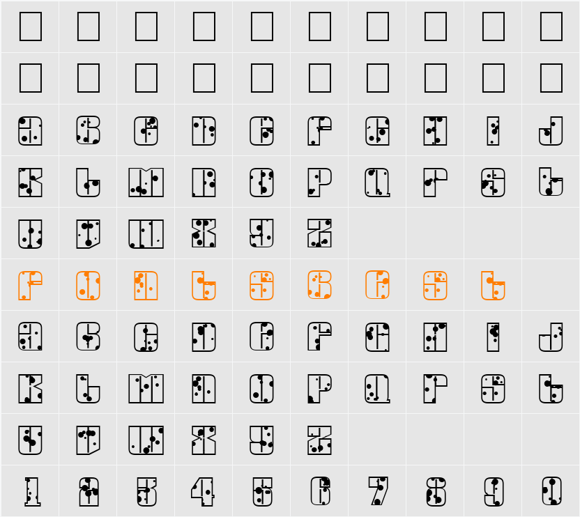 a_GlobusInkBlots Character Map