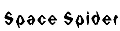 Space Spider Font Image