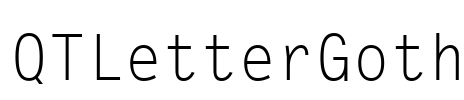 QTLetterGoth Font Image