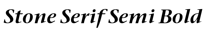 Stone Serif Semi Bold