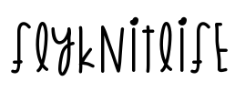 FlyknitLife Font Image