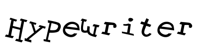 Hypewriter Font Image