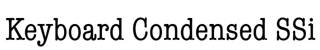 Keyboard Condensed SSi