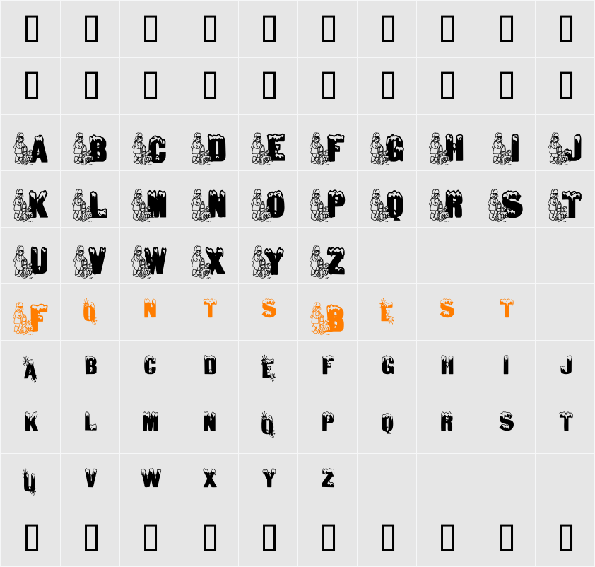 JNKSNOW2 Character Map