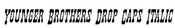 Younger Brothers Drop Caps Italic