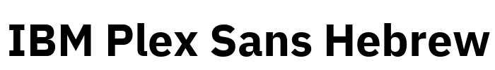 IBM Plex Sans Hebrew Font Image