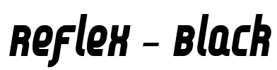 Reflex - Black Font Image