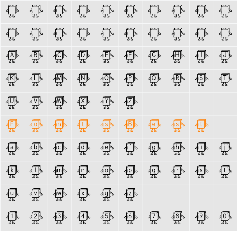 Samys Bookified Tuffy Character Map