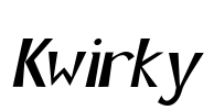 Kwirky Font Image
