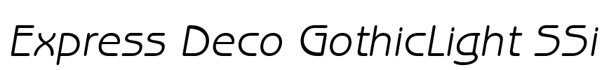 Express Deco GothicLight SSi Font Image