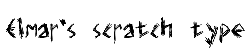 Elmar's scratch type