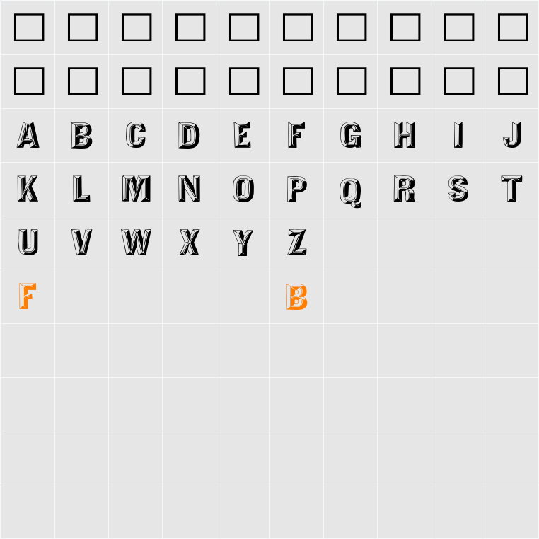 Tejaratchi Wd Character Map