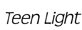 Teen Light Font Image