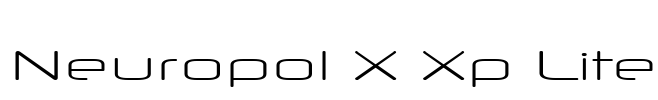 Neuropol X Xp Lite Font Image
