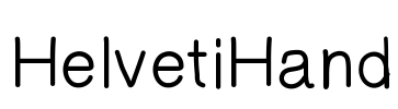 HelvetiHand Font Image