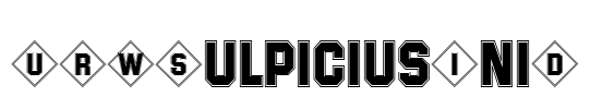 URWSulpiciusIniD Font Image