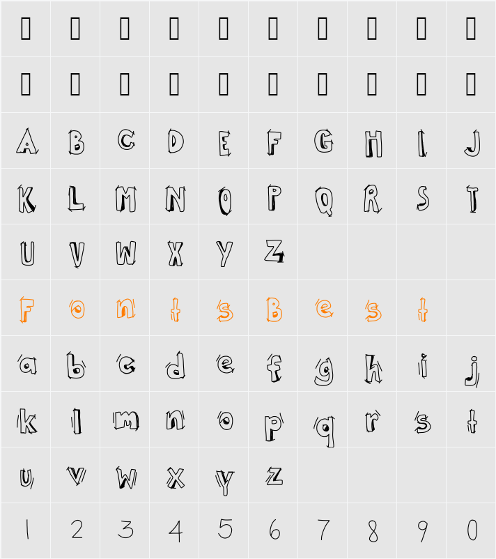 this way UP Character Map