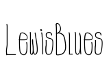 LewisBlues Font Image