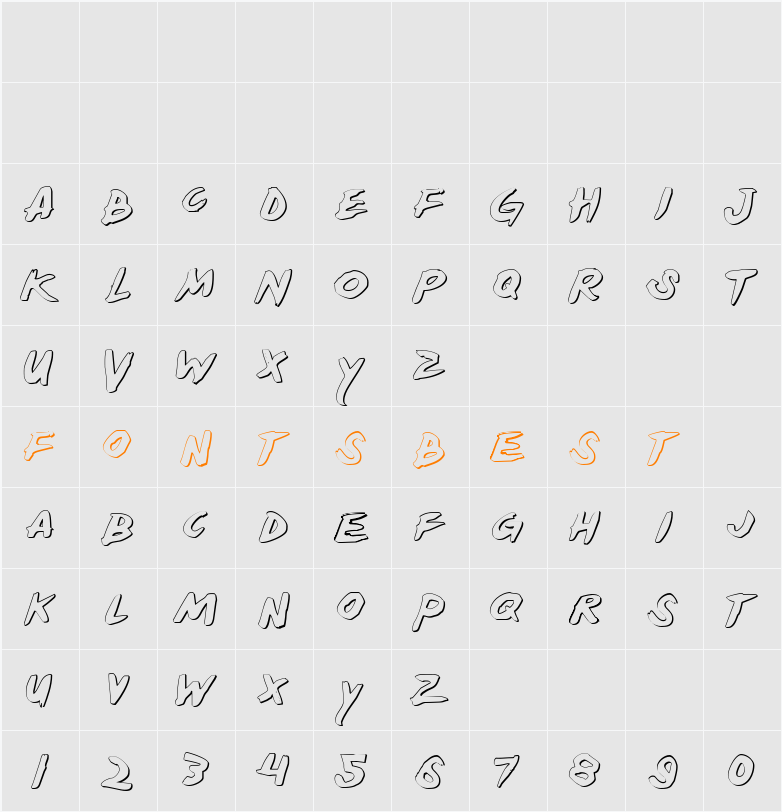 Yellowjacket Shadow Character Map