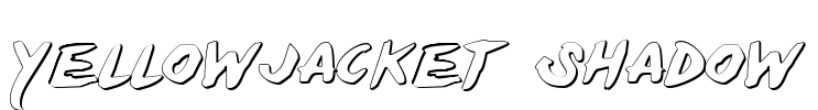 Yellowjacket Shadow Font Image