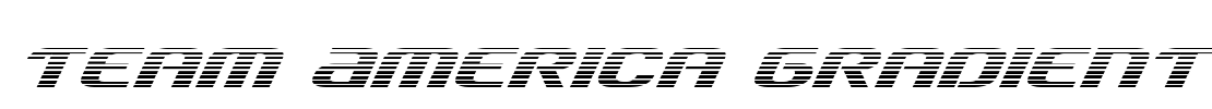 Team America Gradient Font Image