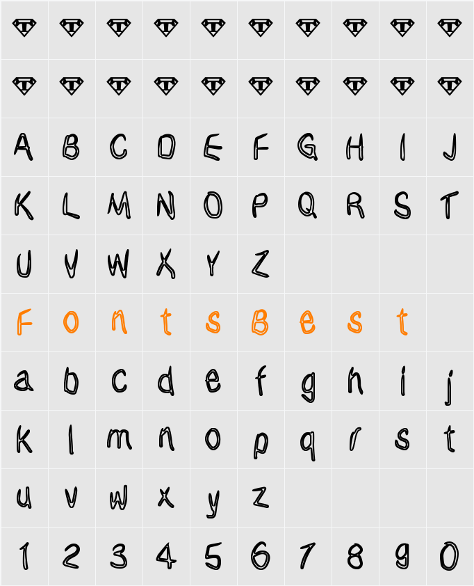 Janky Character Map