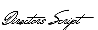 Directors Script Font Image