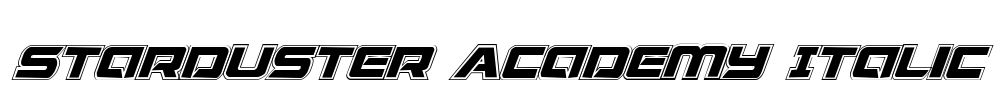 Starduster Academy Italic Font Image