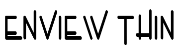 Enview Thin Font Image