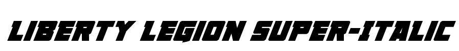 Liberty Legion Super-Italic Font Image