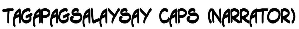 Tagapagsalaysay Caps (Narrator) Font Image