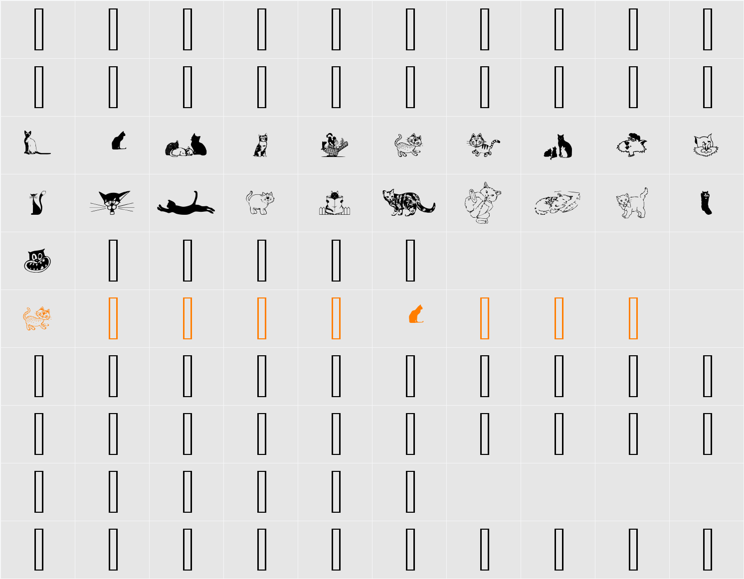 cats_csp Character Map