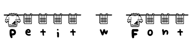 Petit-w Font Font Image