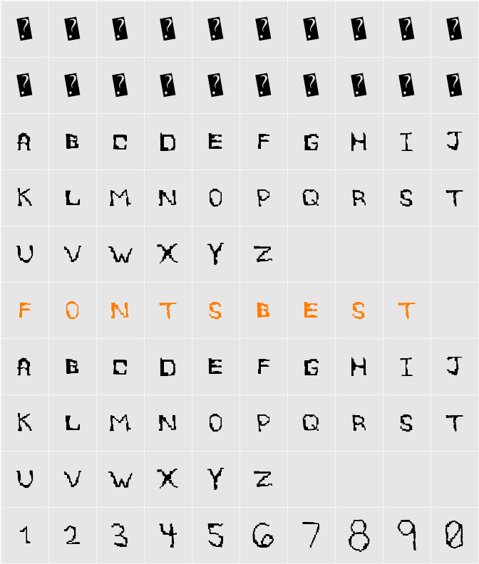 EightBite Character Map