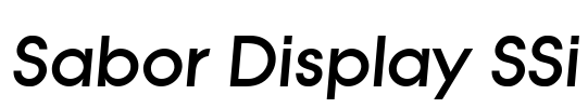 Sabor Display SSi